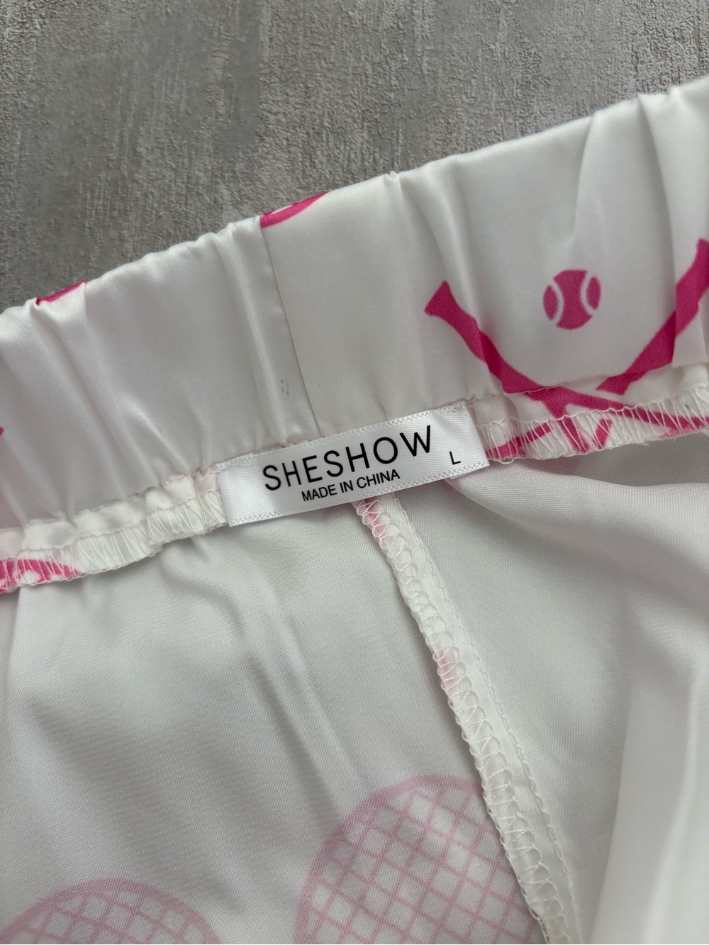 Sheshow Tennis Racket Print Pajama Set - Picture 11 of 13
